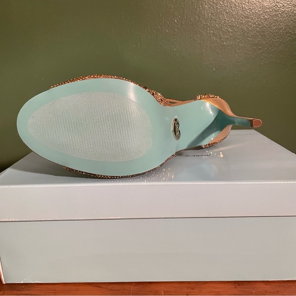 Blue by Betsey Johnson Sage Evening Sandals | Bayli Heel - Gold - Picture 5 of 6